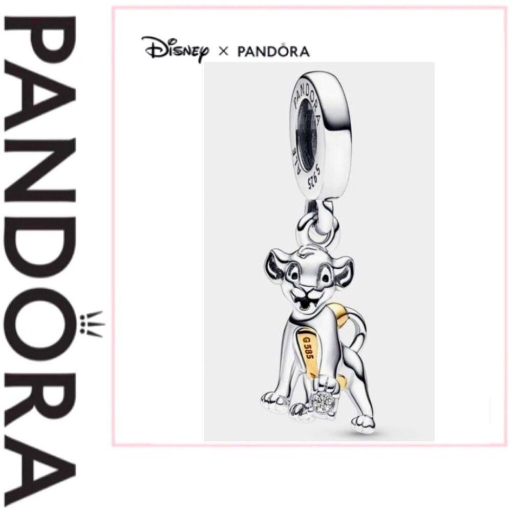 NWOT Pandora x Disney 100th Anniversary Simba Charm 792749C01
